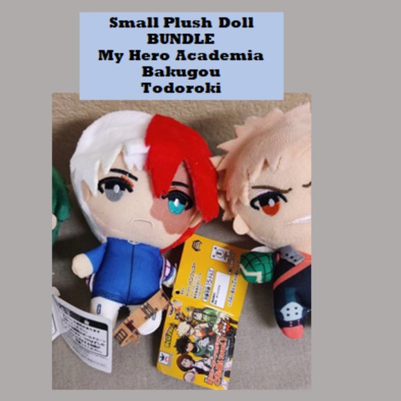 No Brand Accessories - BUNDLE OF SMALL PLUSH DOLL MY HERO ACADEMIA TODOROKI BAKUGOU